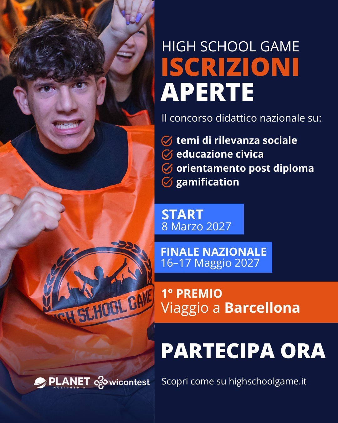 High School Game 2027: aperte le iscrizioni al Concorso Didattico Nazionale